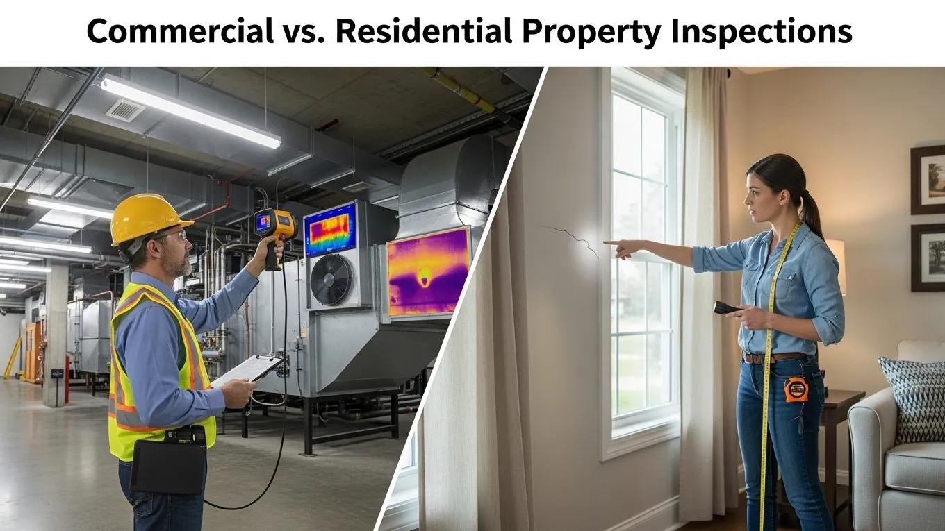Comparison of commercial and residential property inspection techniques